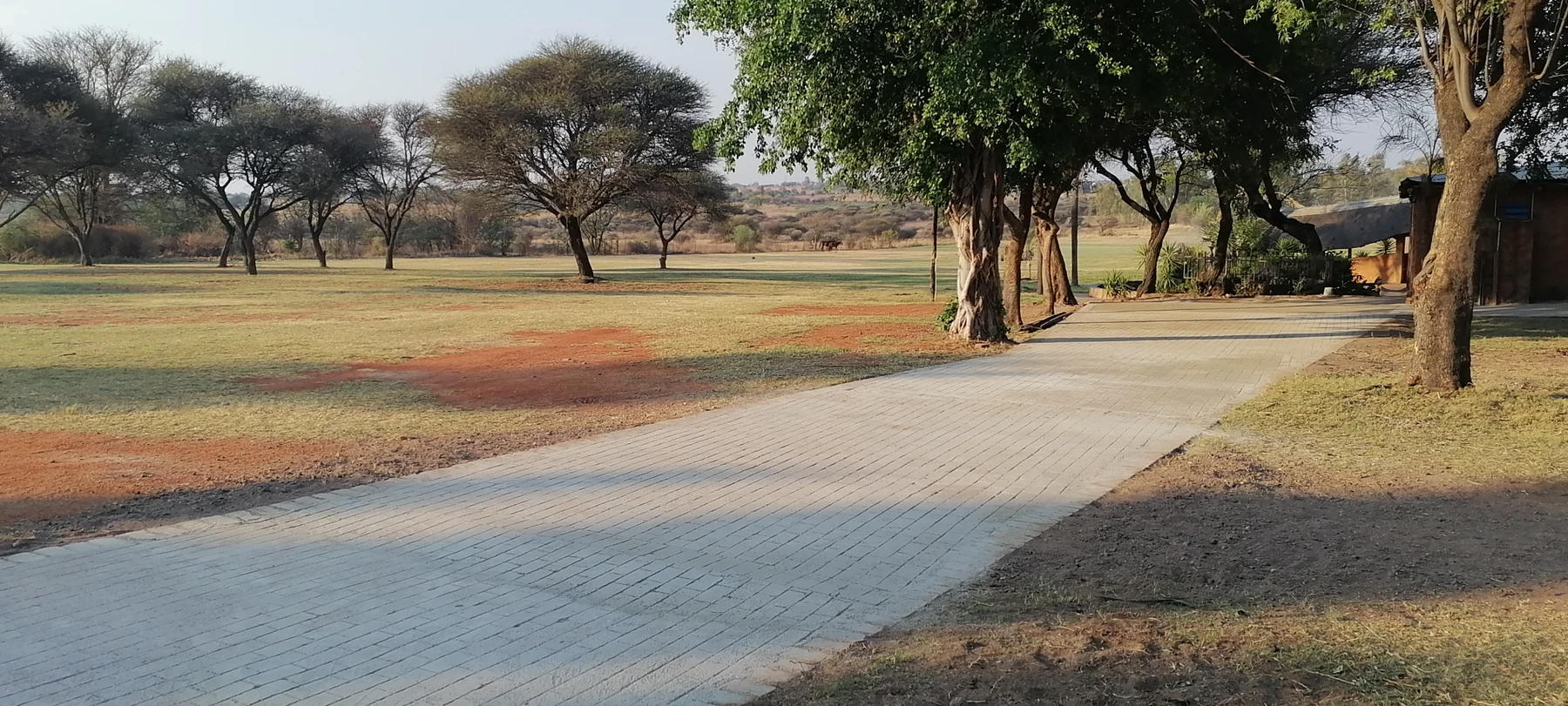 Hoffanhein Lodge open lawns and driveway